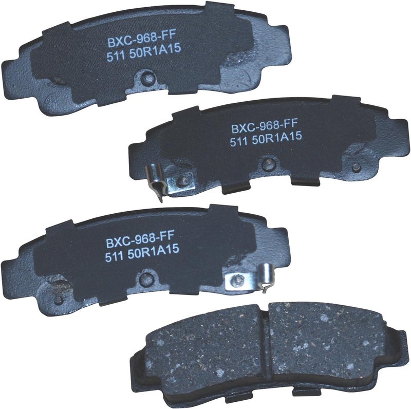 Bendix Premium SBC511 Ceramic Rear Brake Pads for Nissan NX 1993-1991, Sentra 1994-1991, Tsuru 1996-1995 - Image 1